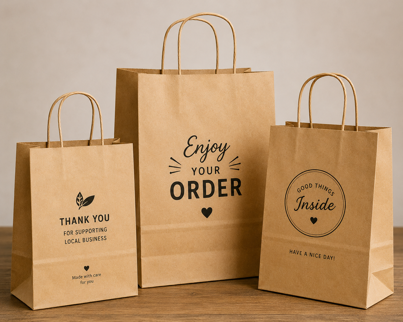 Paper Carry Bags Pack Of 100 Pcs